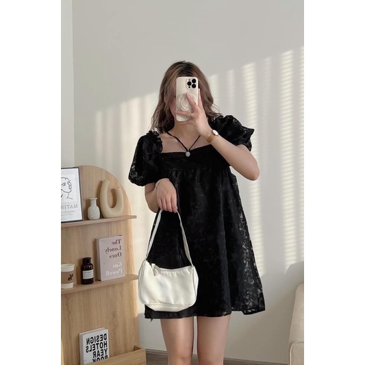 SẴN//VÁY ĐẦM REN HOA NỔI DÂY ĐAN CHÉO ĐÍNH NGỌC 2 KIỂU TIỂU THƯ SIÊU XINH
