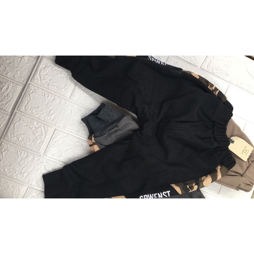 Quần dạ lót lông bé trai siêu ấm sz 8-18kg