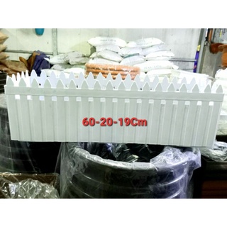 Chậu Nhựa Hàng Rào 60-18-21Cm Trồng Rau Sạch Và Hoa