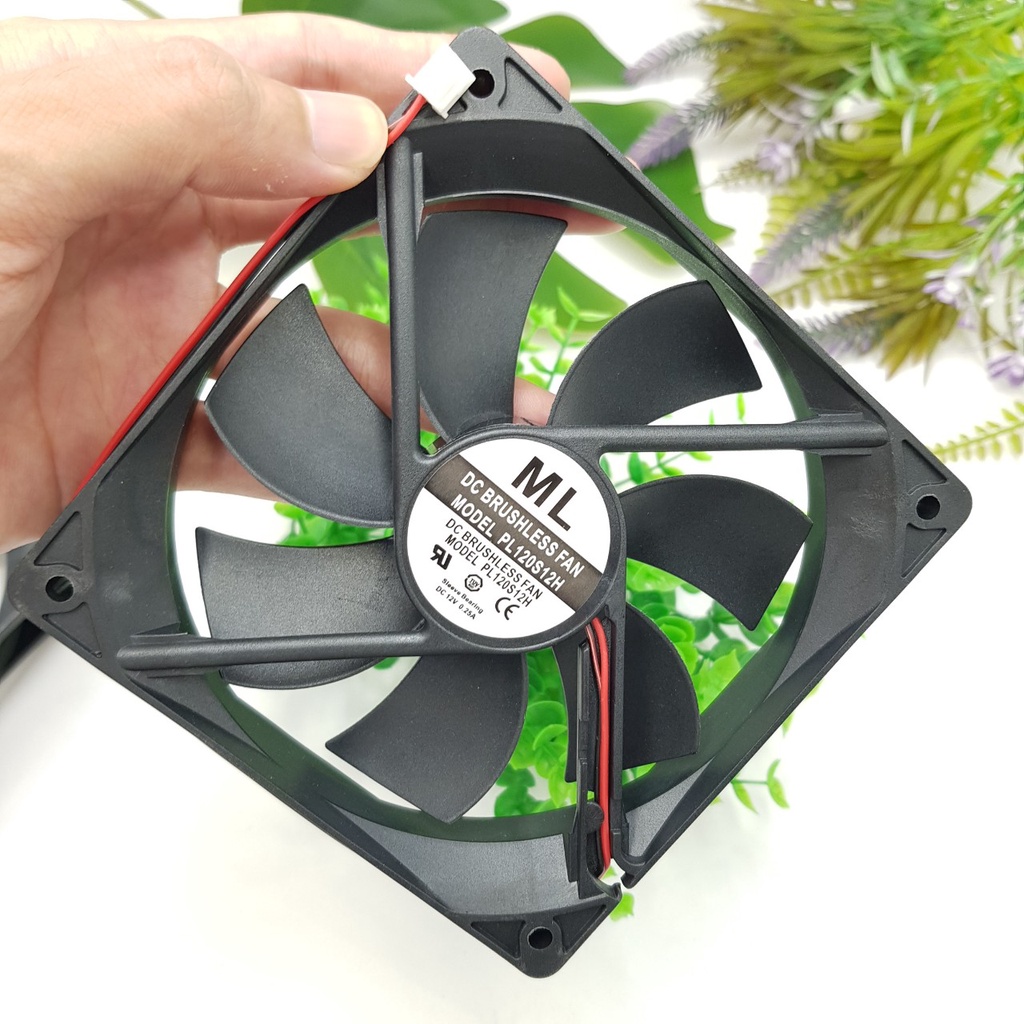 Quạt Tản Nhiệt 12V 12x12x2.5CM tốc độ 2800 Vòng Phút PL120S12H Blushless - KhoDienTu