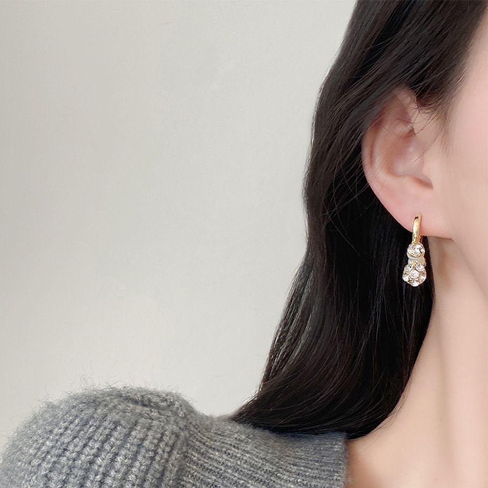 Bông Tai Tròn Màu Sắc Đơn Giản Phong Cách Hàn Quốc Cho Nữ