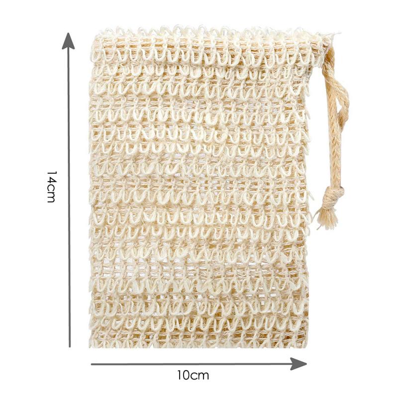 (Hàng Mới Về) 1 Túi Lưới Cotton Đựng Xà Phòng Mát Xa Tẩy Tế Bào Chết