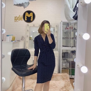 Đầm xoắn eo xuất khẩu lên dáng đẹp