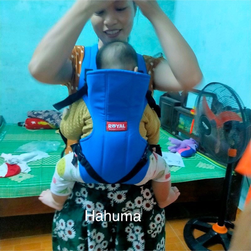 Địu em bé địu 4 tư thế đai địu bé đi xe máy an toàn