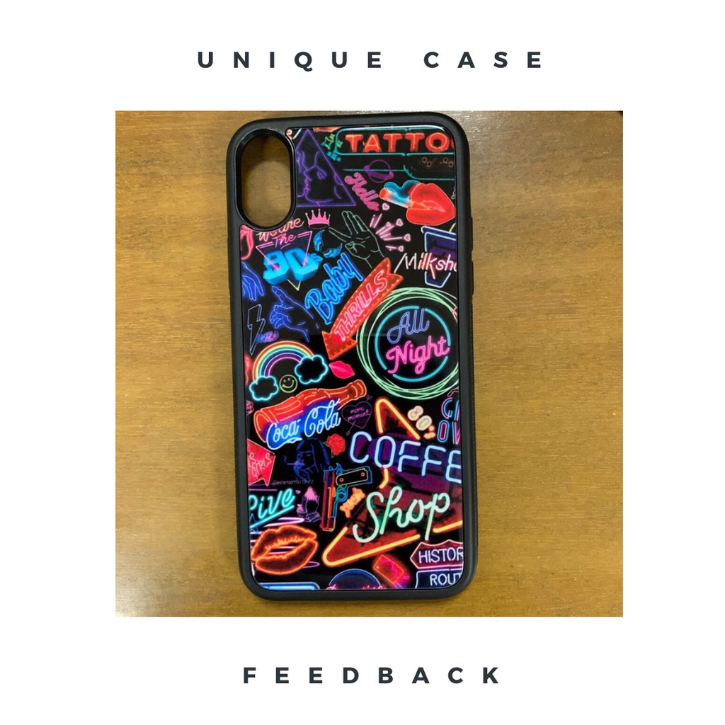 Ốp lưng điện thoại iPhone Unique Case in họa tiết neon NEON017