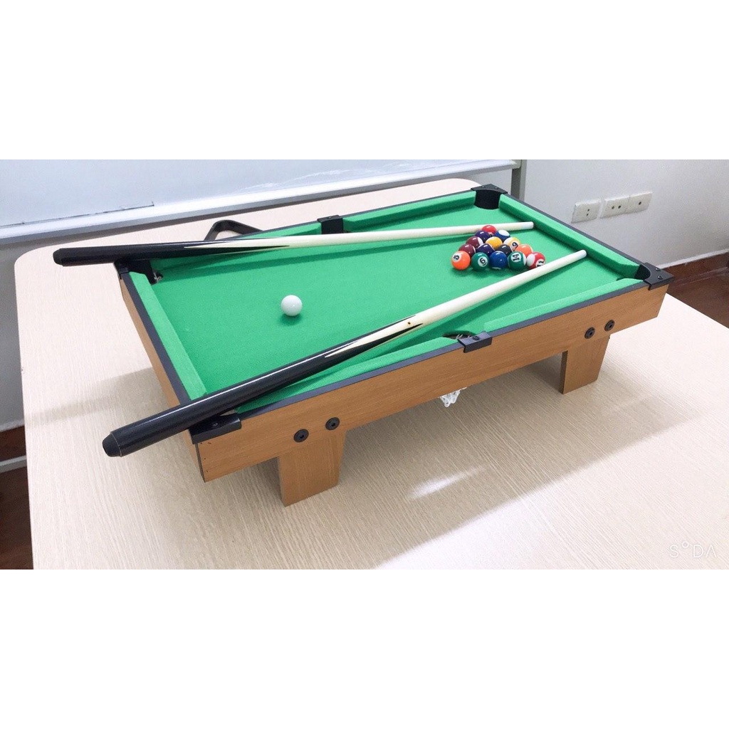 Bàn Bi - a Mini Cho Trẻ Em - Bàn Bida Mini - Kích Thước 51x31x10cm - Có Chân Đứng - Hàng Bằng Gỗ Cao Cấp