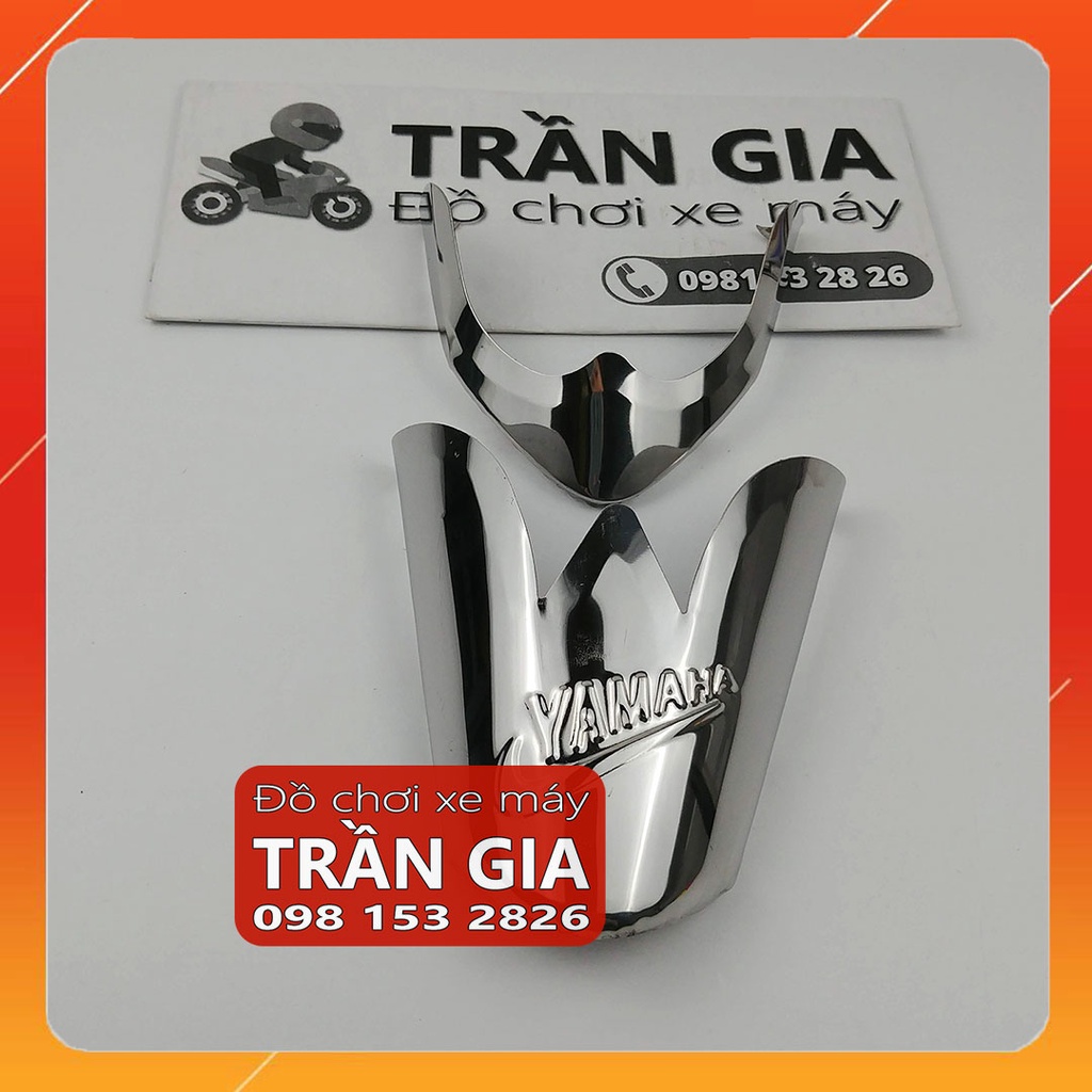 Chỉ mũi dè trước sau inox xe Nouvo LX 135, No 4 -  ốp mỏ đuôi dè chắn bùn - phụ kiện trang trí Yamaha