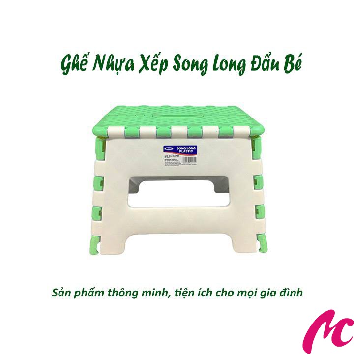 Ghế Đẩu Nhựa Xếp Song Long Gấp Gọn 2577_MC639