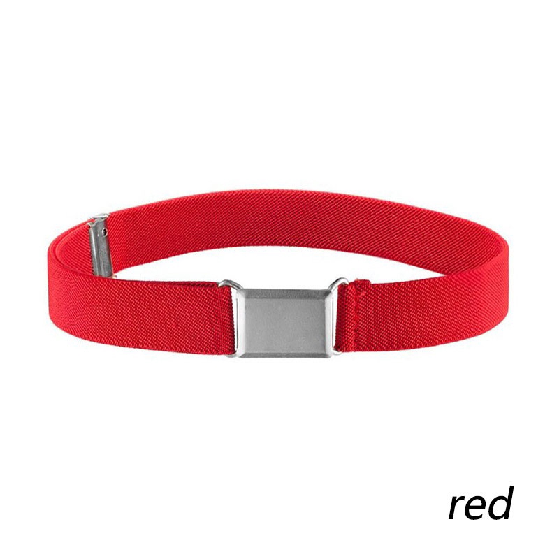 Children's Elastic Belt Adjustable Length Solid-Colored Belt