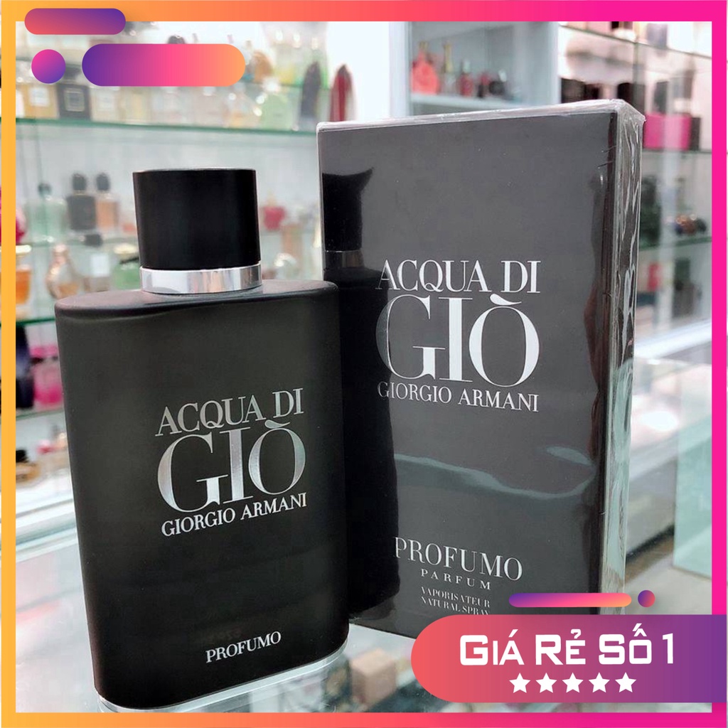Nước hoa Giò Đen Aqua Di Gio Profumo 100ml, Nước hoa nam thơm lâu Rẻ Nhất Shopeee