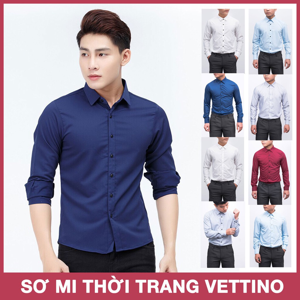 [FREE SHIP]Áo sơ mi nam hàn quốc dài tay body màu xanh coban, cam kết hàng như ảnh - Dài tay