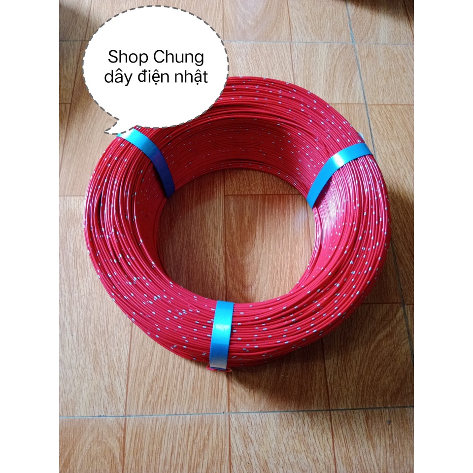 Dây điện nhật 0,85mm 100m màu đỏ,Chuyên cho điện ô tô