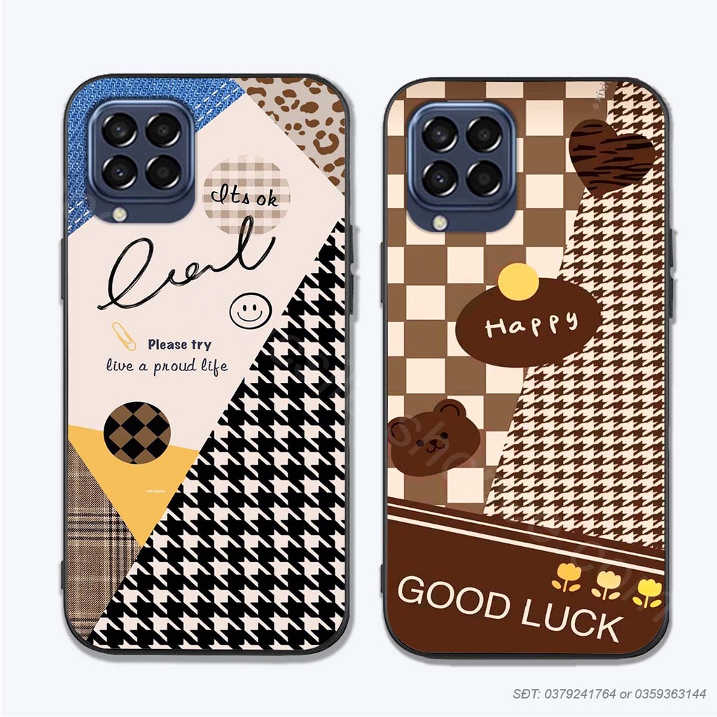 Ốp điện thoại samsung  m33 / m53 / m64 bộ hình caro trẻ trung phong cách