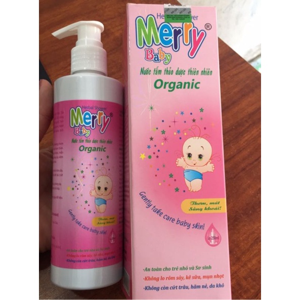 Nước tắm thảo dược thiên nhiên Merry Baby
