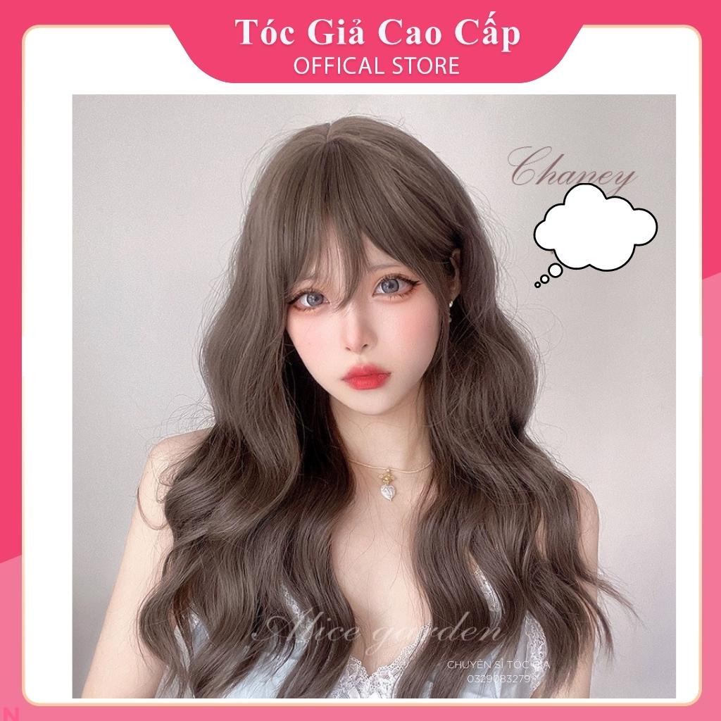 Tóc giả nguyên đầu xù omber hồng ❤️FREESHIP❤️ mã 8184