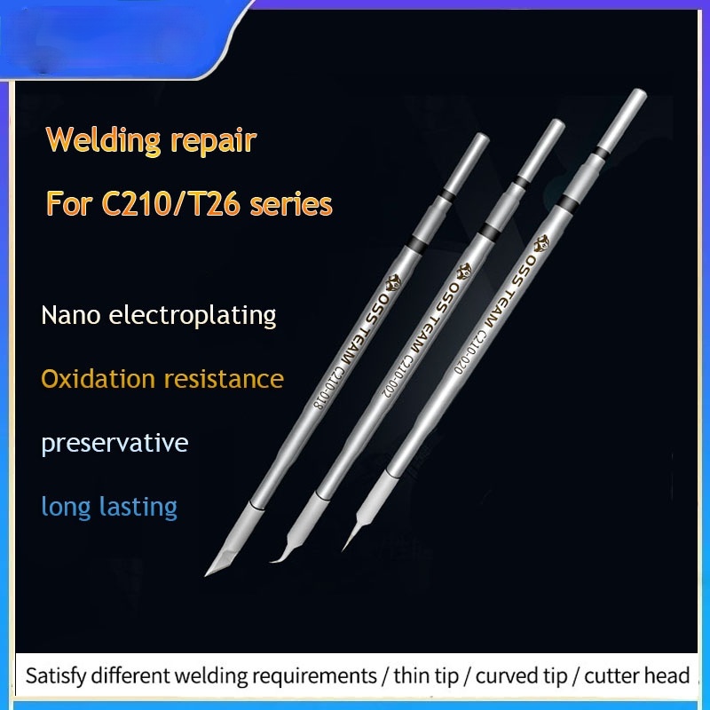 OSS C210 Mẹo Đa Năng C210 Hàn Đầu Hộp Mực Tương Thích Cho Trạm Hàn Xsoldering T210 / Sugon T26