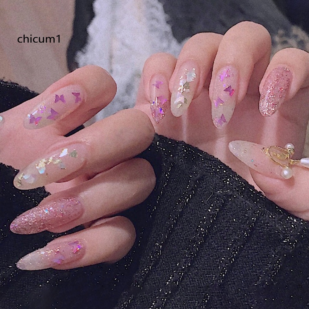 [Hàng mới về] Hộp phụ kiện trang trí móng tay lấp lánh