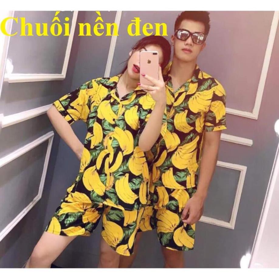 BỘ ĐỒ PIJAMA IN HÌNH TRÁI CÂY có size nam nữ 👑  ཾ