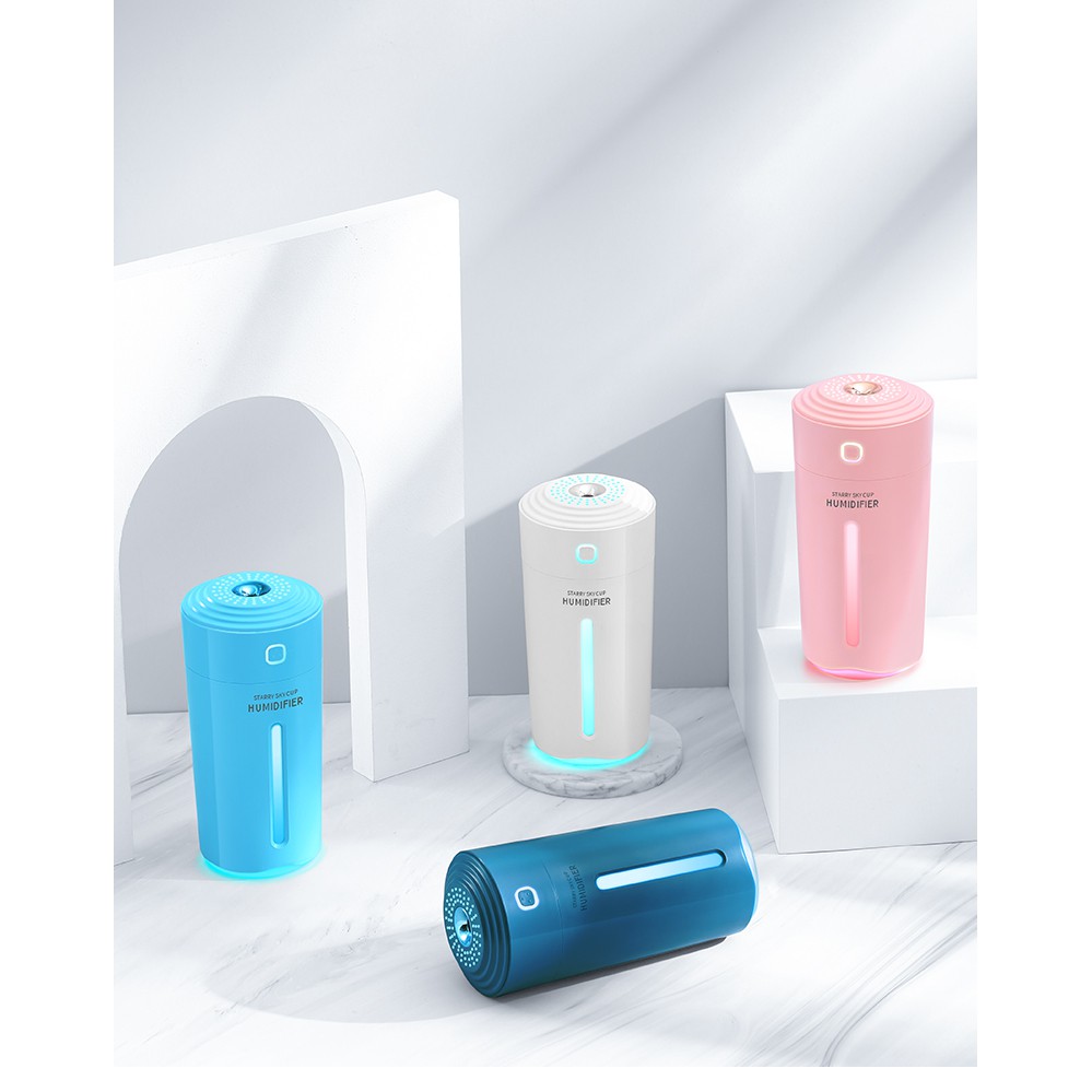 HÀNG CAO CẤP -  [ORDER] Máy xông tinh dầu phun sương tạo ẩm lọc không khí HUMIDIFIER khử mùi xe hơi ô tô phòng ngủ khách