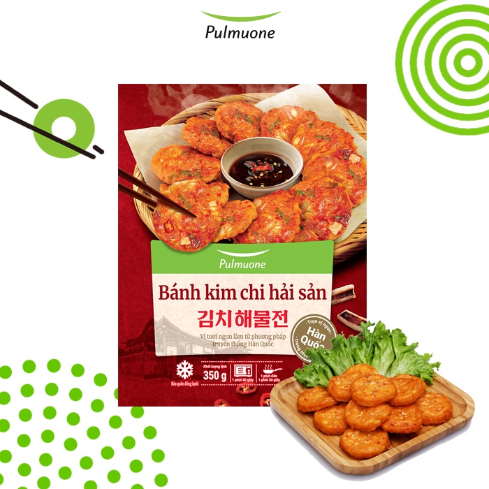 (Chỉ giao tại Hà Nội) Bánh kim chi hải sản Pulmuone gói 350g