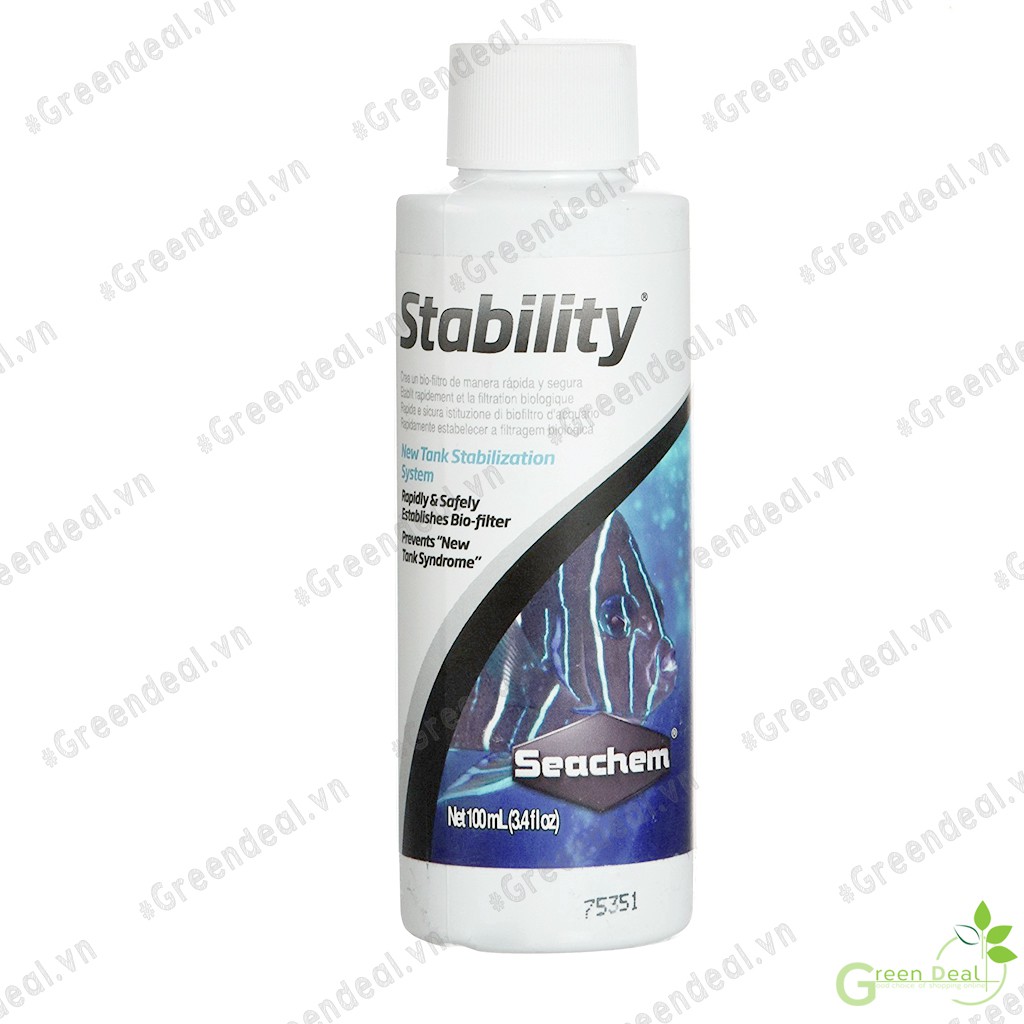 SEACHEM - Stability (Chai 100 ml) | Vi sinh cao cấp cho hồ cá thuỷ sinh