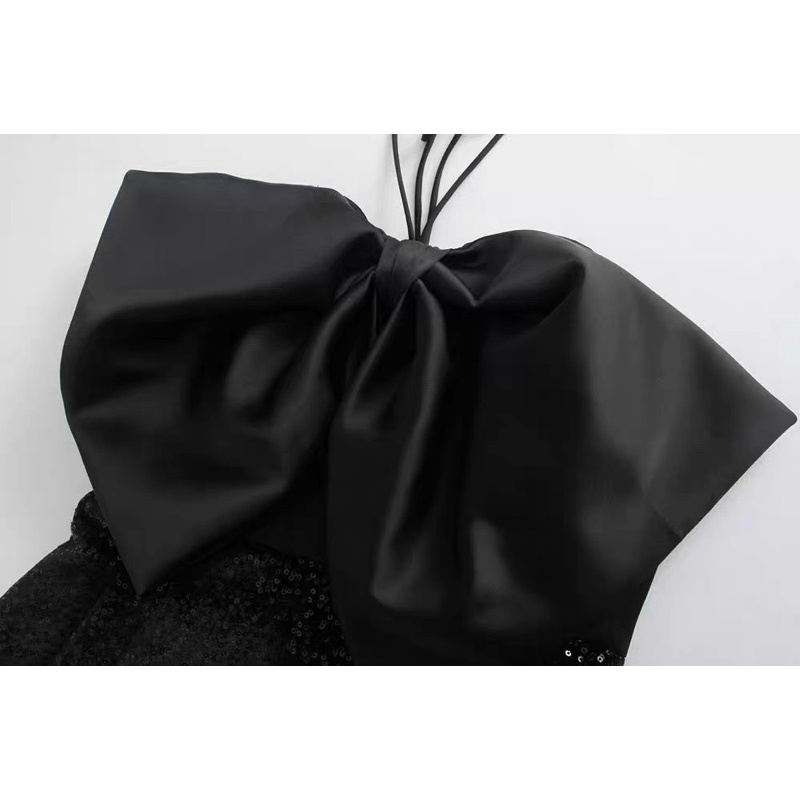 Set áo nơ quần phồng kim tuyến