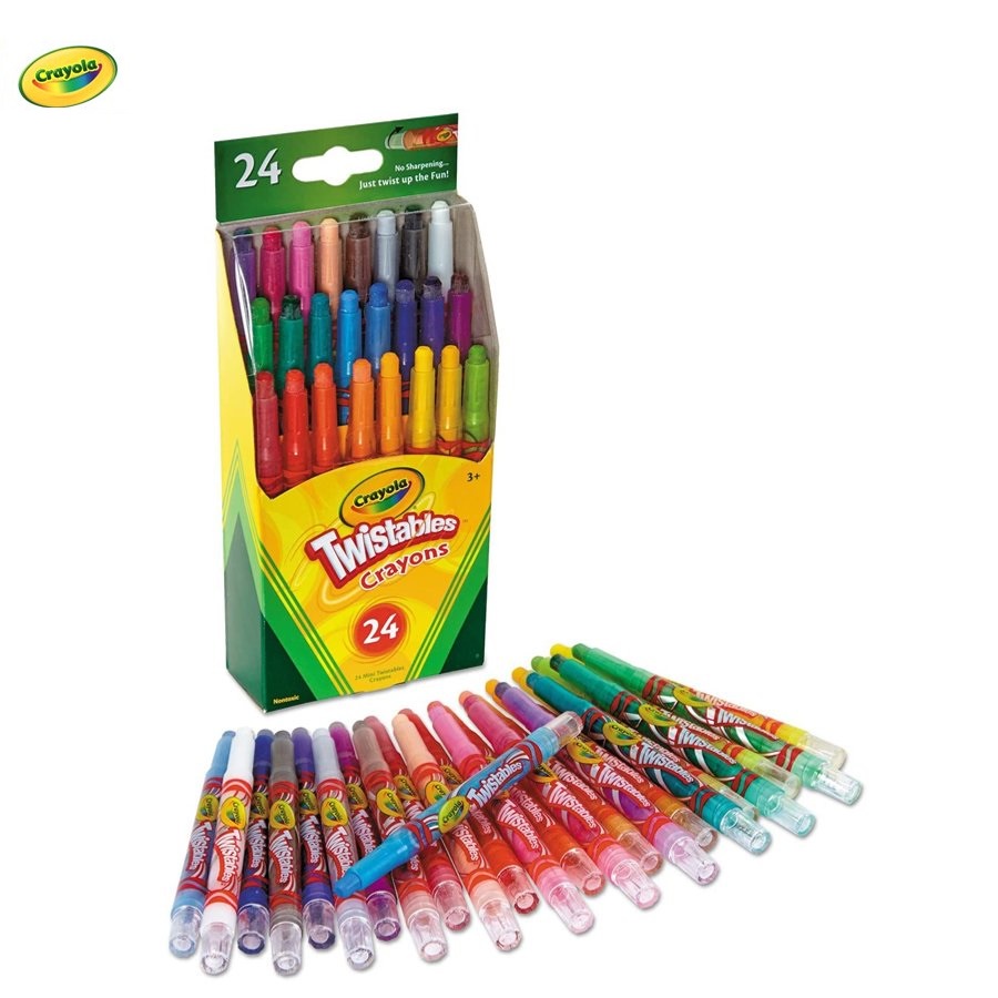 BÚT SÁP VẶN 24 MÀU CRAYOLA