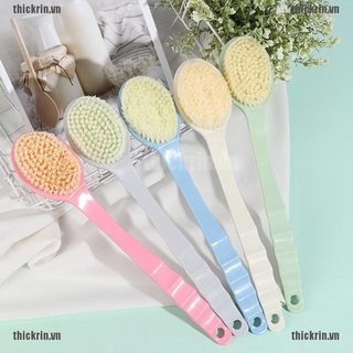 <Hot~new>Exfoliating Scrub Bath Brush Back Body Bath Sponge Scrubber Brushes With Handle
