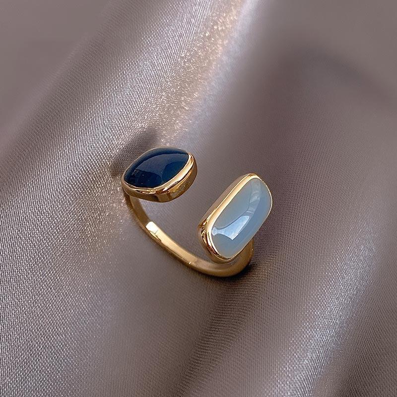 nhẫn màu xanh mở nhẫn phụ nữ thời trang hàn quốc nhẫn nữ