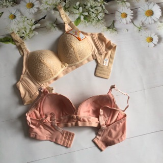 Áo lót áo ngực cho con bú cotton đệm mỏng cúc mở ngang Thái Lan Anny 0819