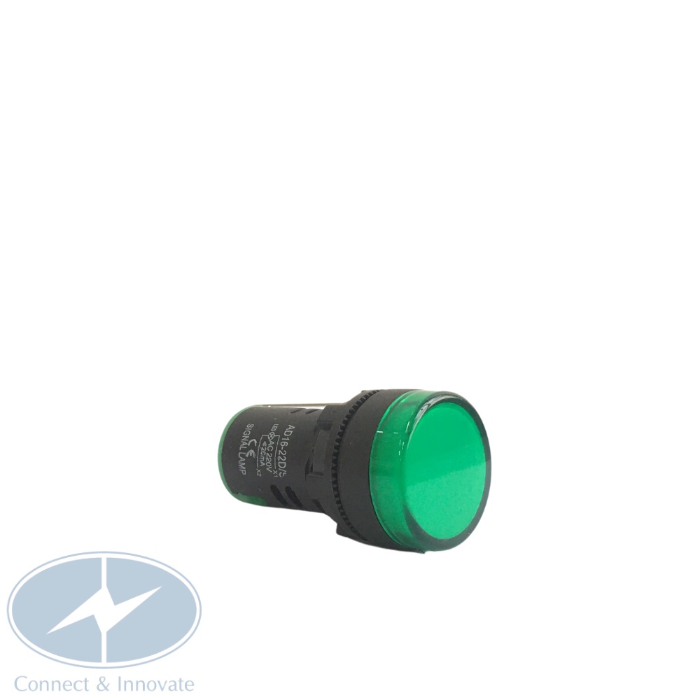 Đèn báo pha gắn tủ điện AD16-22DS  phi 22mm điện áp 220V/24V