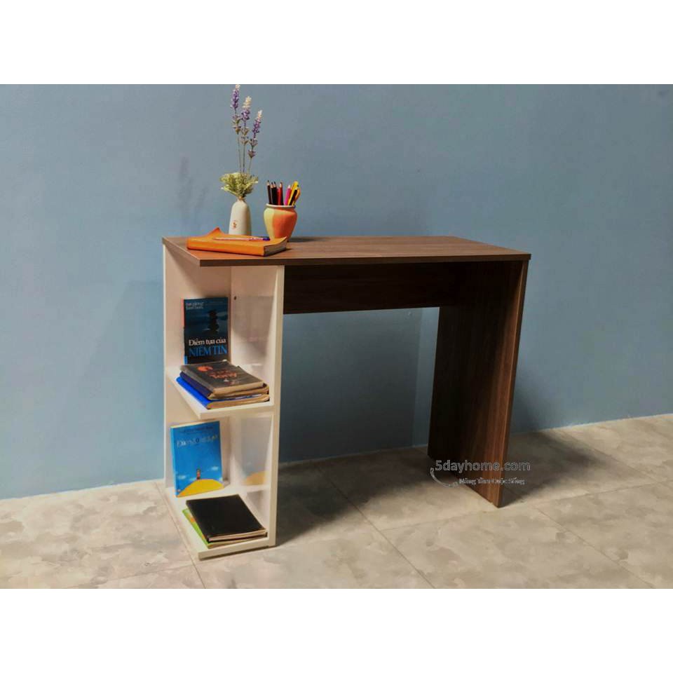 [HÀNG CÓ SẴN] Bàn Học-Bàn Làm Việc Đa Năng Kèm Giá Sách BLV01 - 5dayhome | BigBuy360 - bigbuy360.vn