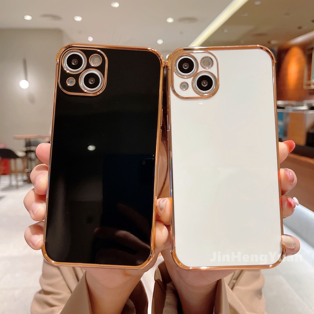 Ốp điện thoại viền mềm mạ điện 6D bảo vệ chống rơi cho IPhone 13 11 12 Pro Max XR 7 8 Plus