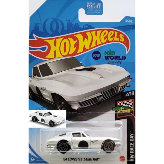 Xe mô hình Hot Wheels basic '64 Corvette Sting Ray GTB88.