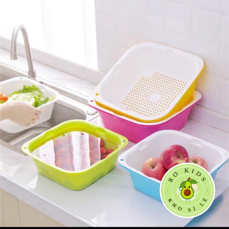 (HOT)Rổ Nhưa Cao Cấp Bộ 6 Món Kèm Chậu,MỚI HÓT, Đựng Đồ Đa Năng Bokids HBQ Blogtamsu