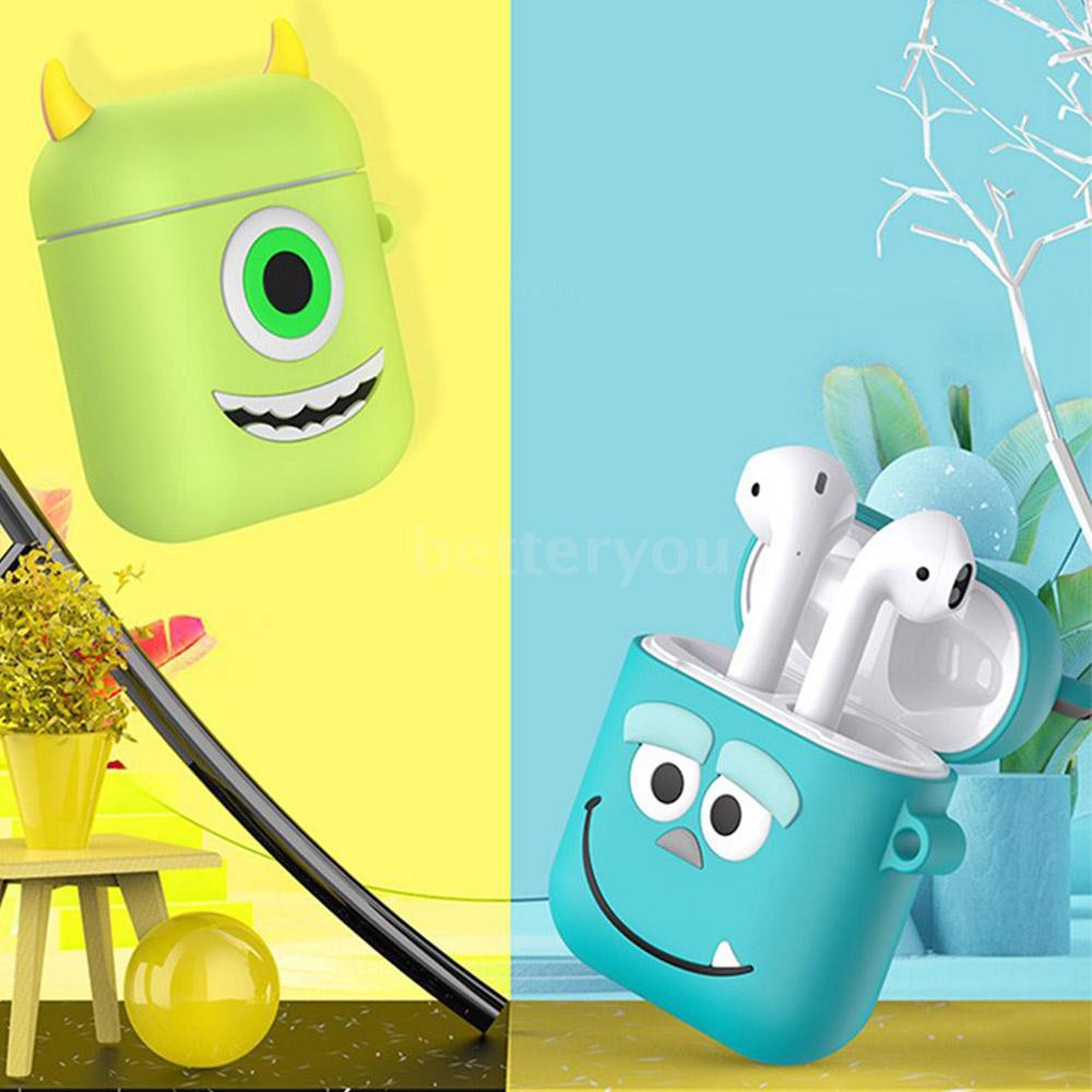 Hoạt Hình Vỏ Bảo Vệ Hộp Sạc Tai Nghe Airpods Hình Gấu Nâu Kèm Móc Khóa Xinh Xắn | BigBuy360 - bigbuy360.vn