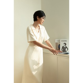 Đầm Cổ V Thắt Lưng EDINI - D1392