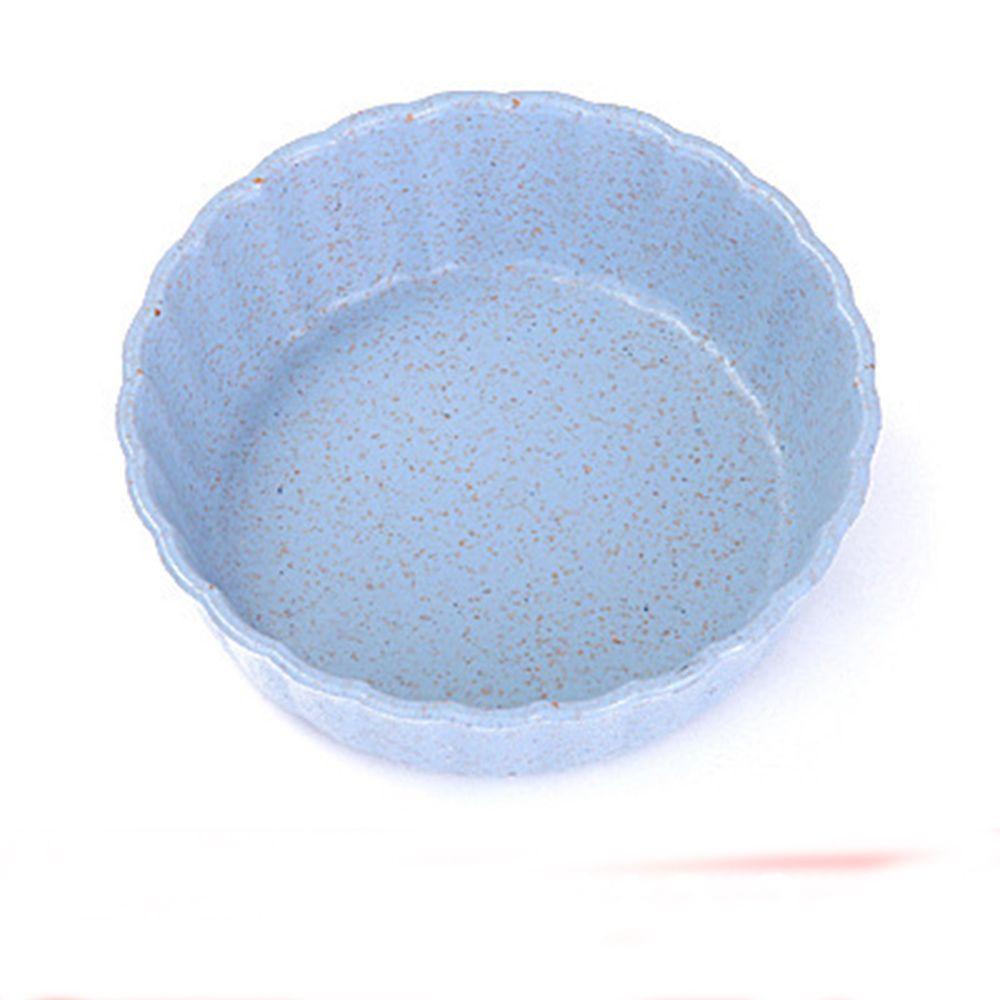 Set 4 Đĩa Đựng Nước Chấm Hình Tròn Bằng Chất Liệu Rơm Lúa Mì
