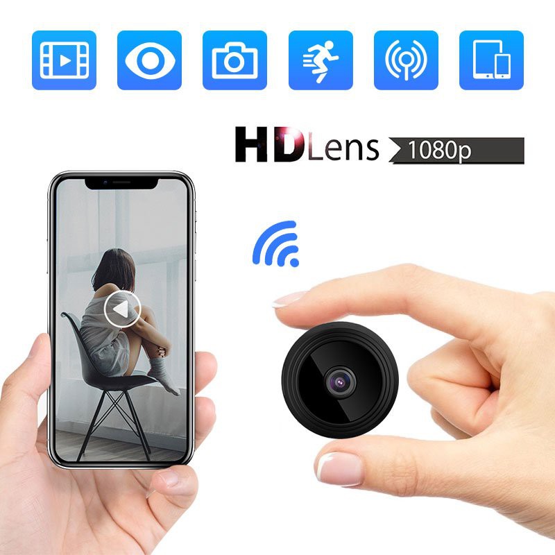 Camera giám sát A9 FullHD 1080p IP wifi kết nối với điện thoại, quay ban đêm