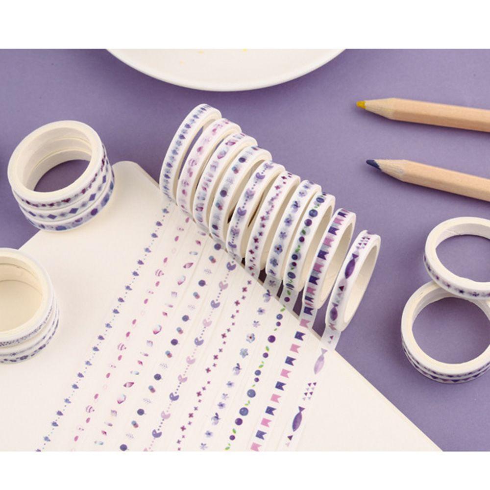 PISTA Set 20 Cuộn Băng Dính Trang Trí Sổ Tay / Nhật Ký DIY