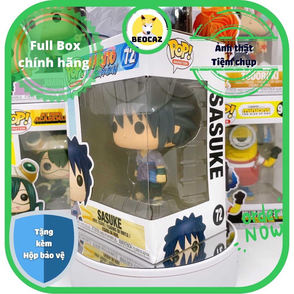 Funko Pop Naruto Sasuke Uchiha Chính Hãng Mô hình Anime Đồ chơi Beocaz trang trí quà tặng độc đáo dễ thương