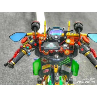 Tay lái độ ghi đông 5 Khúc chuẩn Moxi- hộp đen