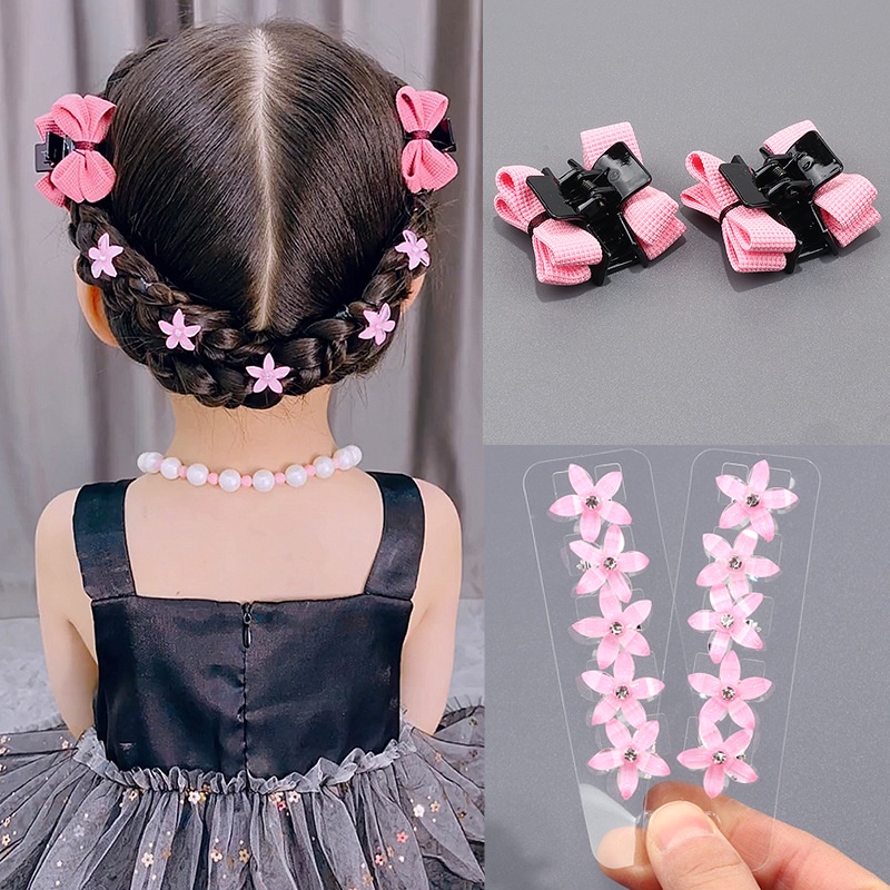 1 chiếc Kẹp mái càng cua nơ vải 2 mặt tạo phồng tóc xinh xắn Tatitava