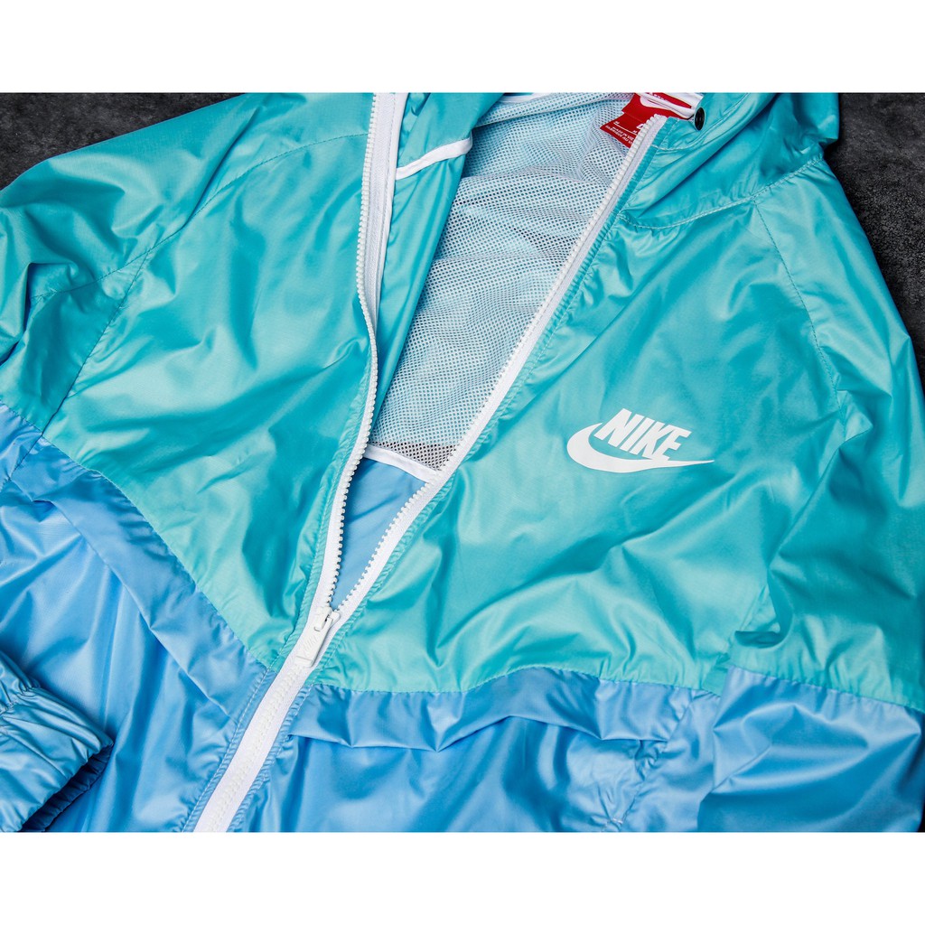 [CHÍNH_HÃNG] ÁO KHOÁC NIKE WOMEN'S WINDBREAKER - XANH NGỌC PHỐI