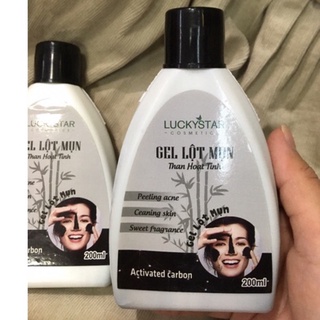 Gel lột mụn than tre luckystar 200ml