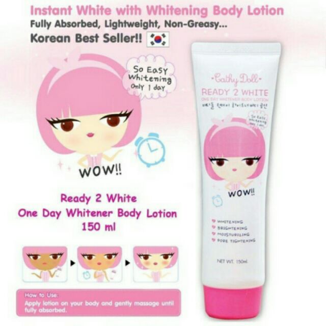 Lotion dưỡng trắng da Cathy Doll Ready 2 White