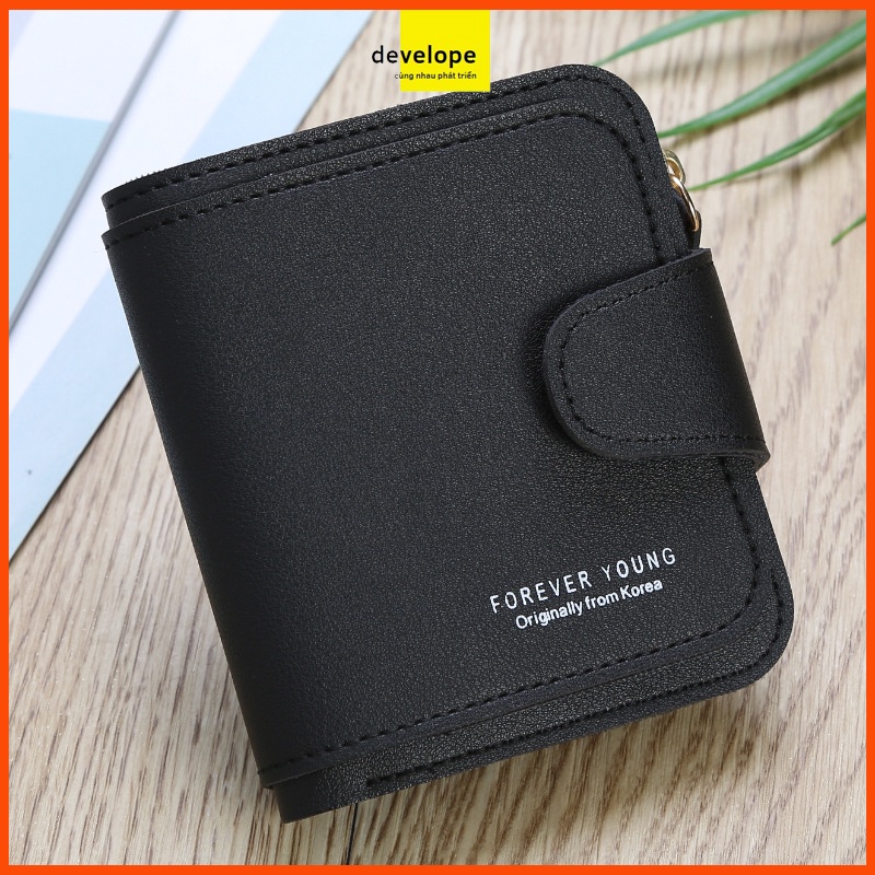 Ví nữ mini cầm tay 2 ngăn kéo da PU cao cấp thiết kế độc đáo đẹp mắt thời trang nhiều ngăn tiện dụng HX0073