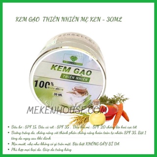 Kem Gạo Mẹ Ken,Trang Điểm Chống Nắng Dưỡng Trắng da Từ Sữa Gạo Thiên Nhiên 30ml