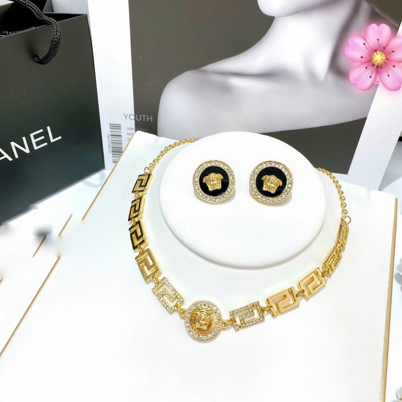 Sét trang sức hottrend phụ kiện vòng cổ hoa tai dây chuyền và khuyên tai nữ cao cấp Hari korea accessories