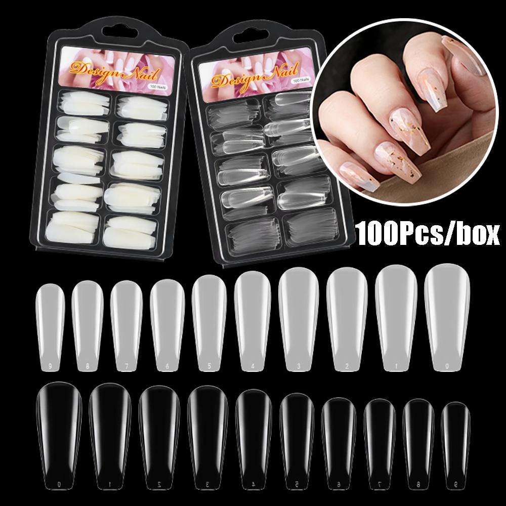 Bộ Móng Tay Giả Dạng Nhấn Tự Nhiên Bằng Acrylic